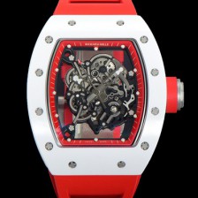 레플리카 [리차드밀레] 남성용 RM055 세라믹 제질 수동형 무브먼트 50미리 러버밴드 스켈레톤 다이얼 RIC73972  