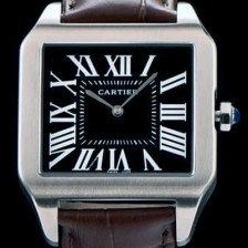 레플리카 [까르띠에] 남여공용 산토스 시리즈 9015 무브먼트 블랙 다이얼 CAR0021  