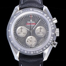 레플리카 [오메가] 남성용 스피드마스터 크로노그래프 아폴로 15 40주년기념 수동형 42미리 가죽줄 블랙다이얼 OMG79586  