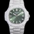 레플리카 [파텍필립] 남성용 노틸러스 5711/1R-010 보석/큐빅 셋팅 오토매틱 Cal.324 S C 타입 40미리 그린다이얼 PAT75716  