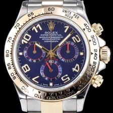 레플리카 [로렉스] 남성용 최상급 퀄리티 데이토나 116503 18K 옐로골드 포금 제품!! 크로노그래프 18K 옐로골드 투톤 콤비 블루 다이얼 오토매틱 무브먼트 ROL0300  