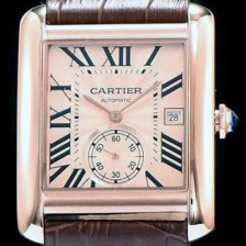 레플리카 [까르띠에] 남성용 탱크 로즈골드 다이얼 오토매틱 무브먼트 CAR0511  