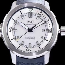 레플리카 [아이더블유씨] 남성용 아쿠아타이머 IW329003 신형 다이버 워치!! 센트럴 해킹 세컨즈 화이트 다이얼 오토매틱 무브먼트 IWC0400  