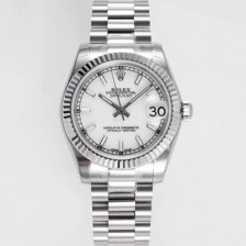 레플리카 [로렉스] 여성용 데이져스트 178274 플루티드 31mm 오이스터 오토매틱 2236타입 화이트 다이얼 rol5441  