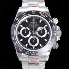 레플리카 [로렉스] 남성용 904L스틸!! 데이토나 116500ln 오이스터 40미리 오토매틱 7750 타입 블랙다이얼 ROL72589  