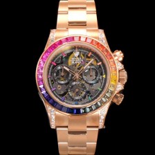 레플리카 [로렉스]남성용 데이토나 40mm 크로노그래프 18k 로즈골드 오토매틱 Cal.4130 무브먼트 스켈레톤 다이얼 rol5380  