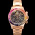 레플리카 [로렉스]남성용 데이토나 40mm 크로노그래프 18k 로즈골드 오토매틱 Cal.4130 무브먼트 스켈레톤 다이얼 rol5380  