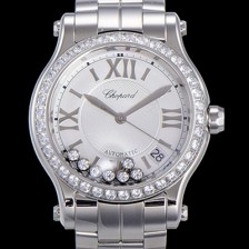 레플리카 [쇼파드] 여성용 해피 스포츠 36미리 오토매틱 ETA2892-2 최상급 쥬얼셋팅 메탈시계 화이트다이얼 CHO73638  