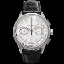 레플리카 [파텍필립] 남성용 컴플리케이션 5170G 크로노그래프 오토매틱 7750 타입 39mm 가죽줄 화이트 다이얼 pat2205  