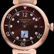 레플리카 [루이비통] 남성용 탕부르 브라운 다이얼 오토매틱 무브먼트 LOU4215  