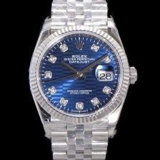 레플리카 [로렉스] 남성용 904L스틸!! 2023신형 데이저스트 36mm II m126234-0057 블루 다이얼 큐빅인덱스 스틸 브레이슬릿 신형 Cal.3235 오토매틱 무브먼트 ROL16111  