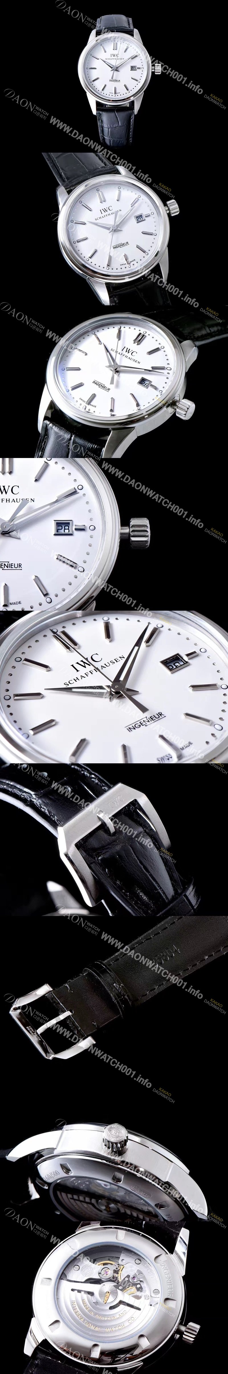 레플리카 [아이더블유씨] 남성용 인게뉴어 화이트 다이얼 오토매틱 무브먼트 IWC0201