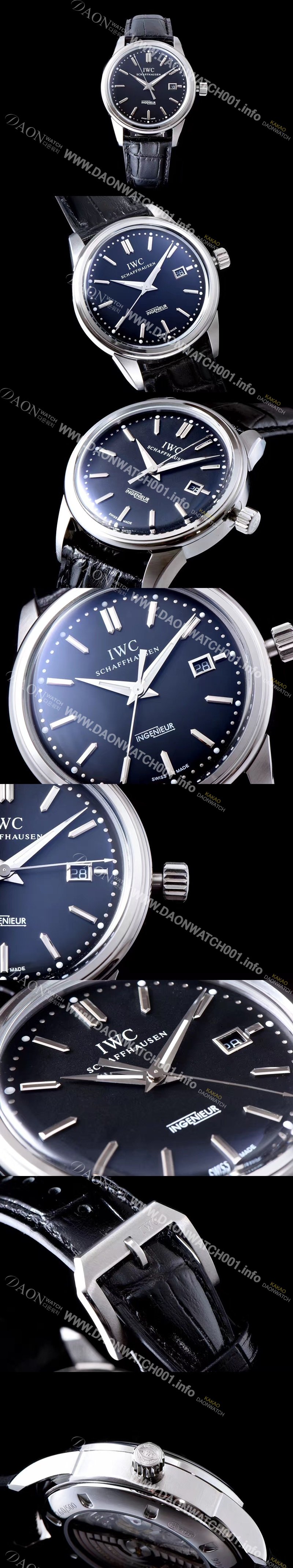 레플리카 [아이더블유씨] 남성용 인게뉴어 블랙 다이얼 오토매틱 무브먼트 IWC0250