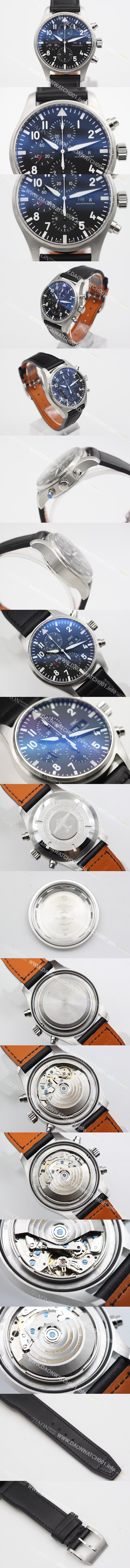 레플리카 [아이더블유씨] 남성용 탑건 IW377709 블랙 다이얼 오토매틱 무브먼트 IWC0254