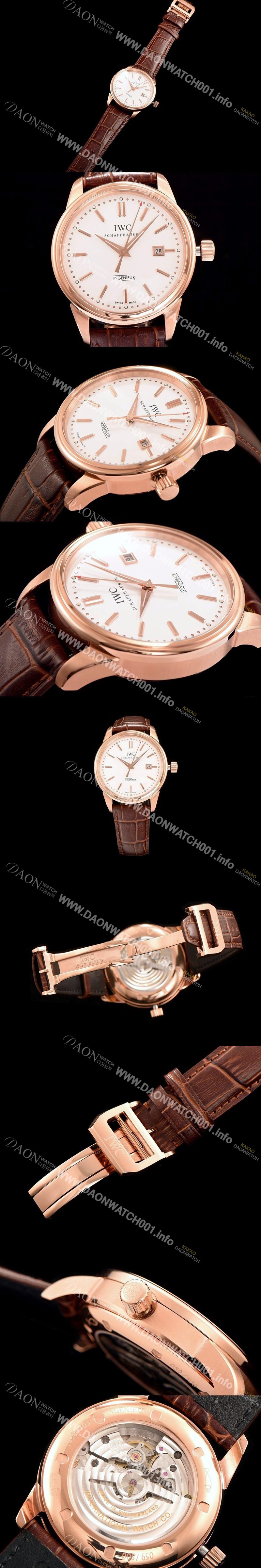 레플리카 [아이더블유씨] 남성용 인게뉴어 화이트 다이얼 오토매틱 무브먼트 IWC0251