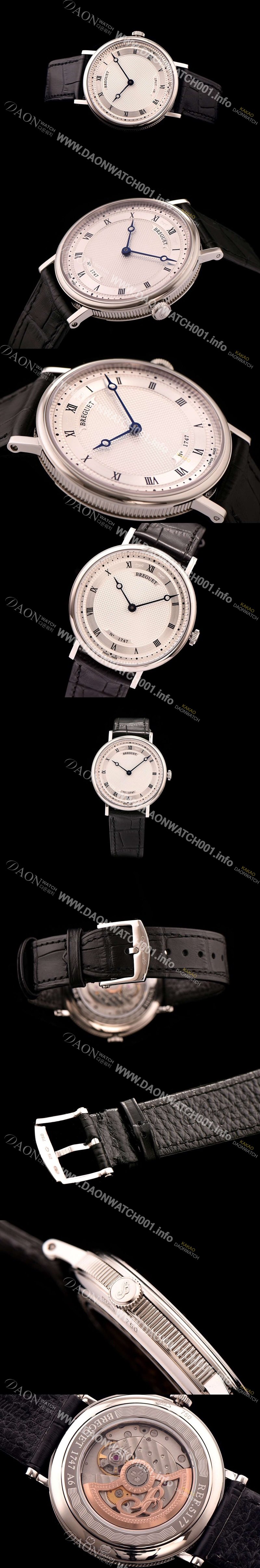 레플리카 [브레게] 남성용 클래식 No.1747 씨리즈 화이트 다이얼 오토매틱 무브먼트 BRG4210