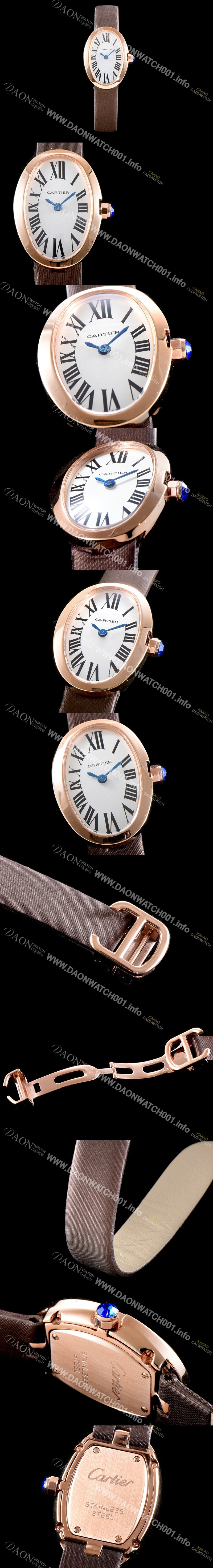 레플리카 [까르띠에] 여성용 베누아 화이트 다이얼 쿼츠 무브먼트 CAR0016