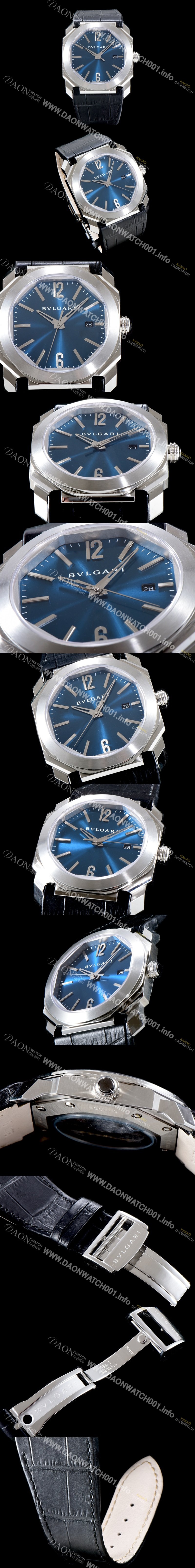 레플리카 [불가리] 남성용 옥토 블루다이얼 오토매틱 무브먼트 BVL4213