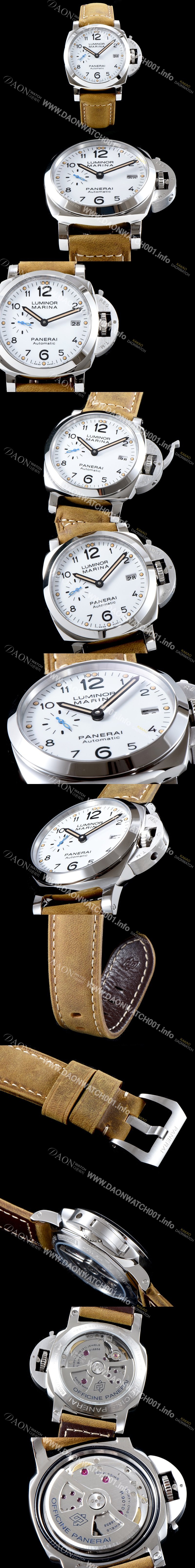 레플리카 [파네라이] 남성용 루미노르 PAM01523 화이트 다이얼 오토매틱 무브먼트 PAN0213