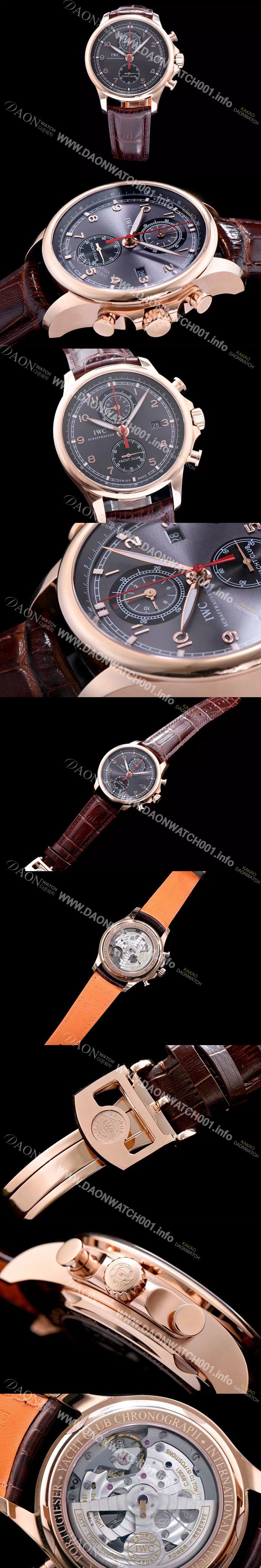 레플리카 [아이더블유씨] 남성용 요트클럽 그레이 다이얼 오토매틱 무브먼트 IWC0200