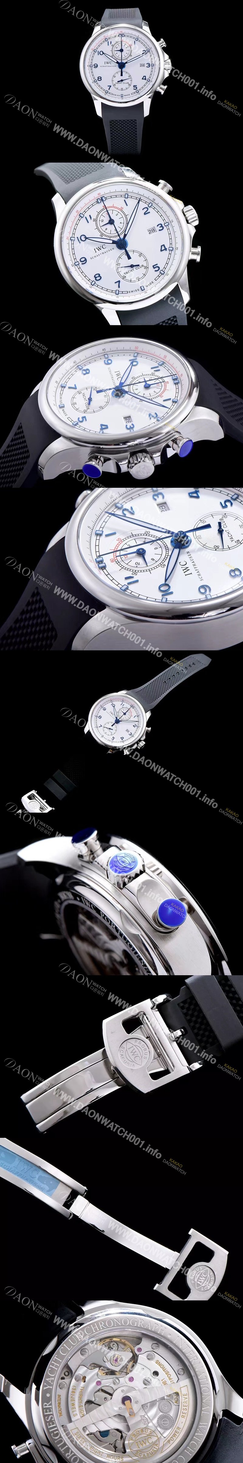 레플리카 [아이더블유씨] 남성용 요트클럽 화이트 다이얼 오토매틱 무브먼트 IWC0234