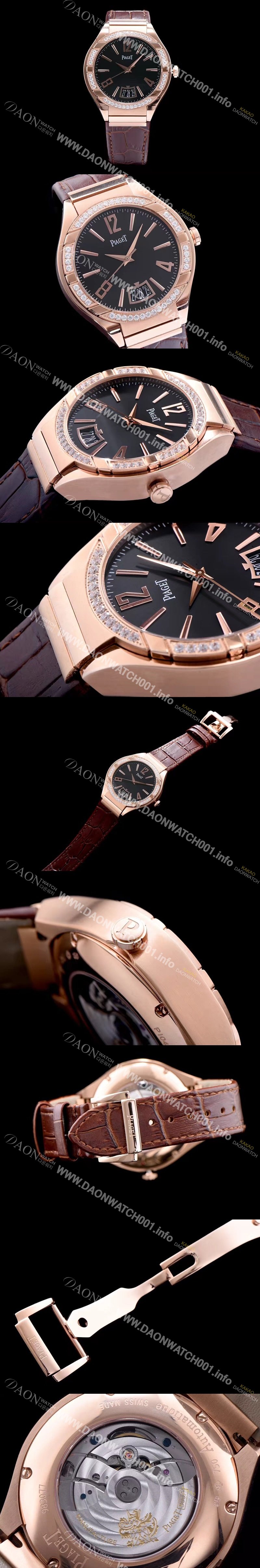 레플리카 [피아제] 남성용 폴로 블랙 다이얼 오토매틱 무브먼트 PIA4230