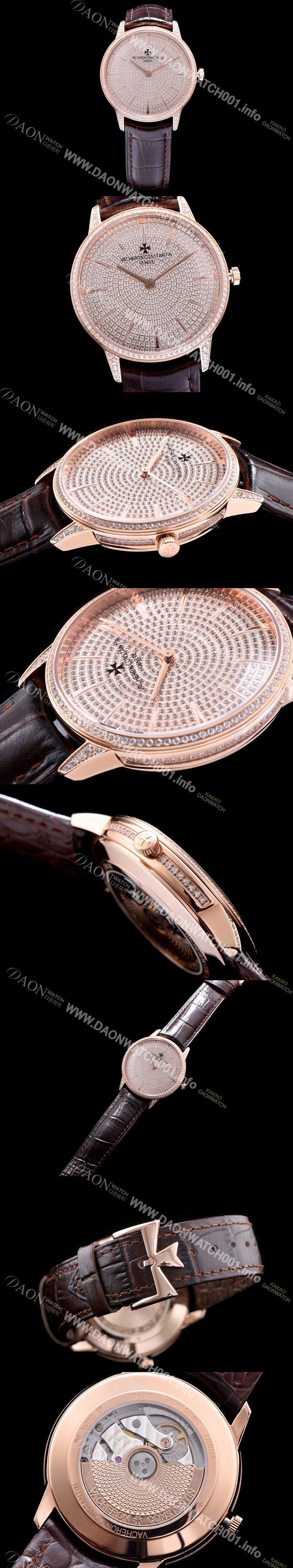 레플리카 [바쉐론콘스탄틴] 남성용 패트리모니 로즈골드 다이얼 오토매틱 무브먼트 VAC0453