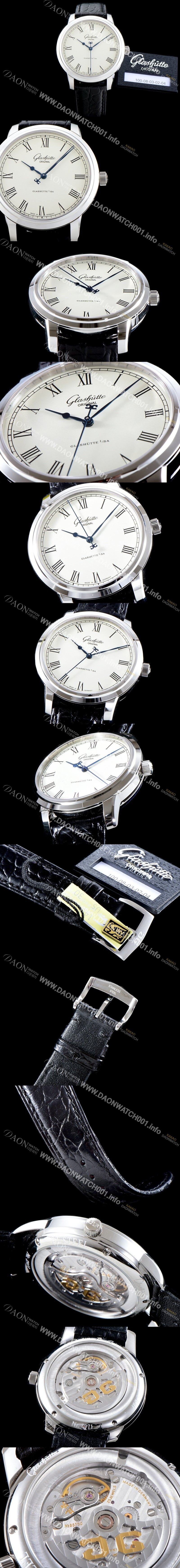 레플리카 [글라슈테 오리지날] 남성용 세나토 베이지 다이얼 오토매틱 무브먼트 GLA4243