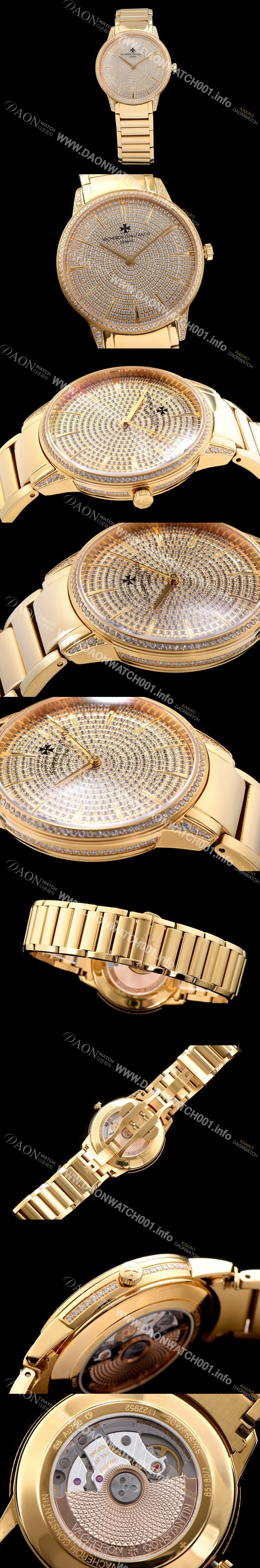 레플리카 [바쉐론콘스탄틴] 남성용 패트리모니 옐로골드 다이얼 오토매틱 무브먼트 VAC0450