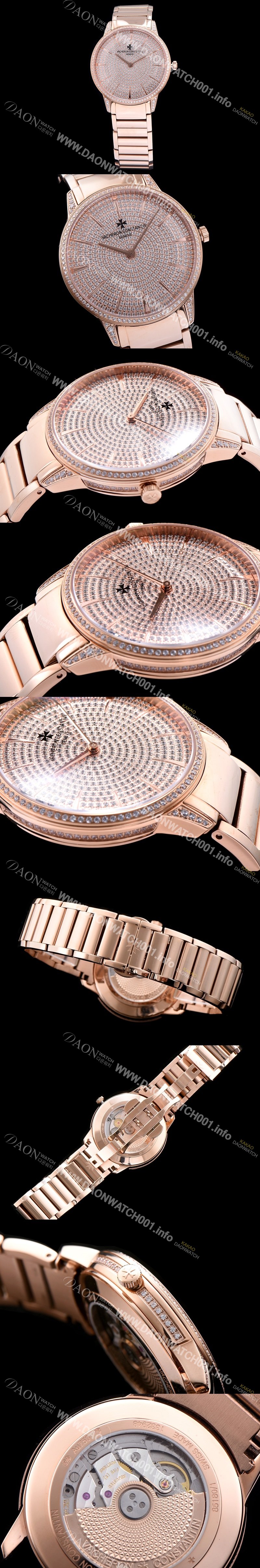 레플리카 [바쉐론콘스탄틴] 남성용 패트리모니 로즈골드 다이얼 오토매틱 무브먼트 VAC0451