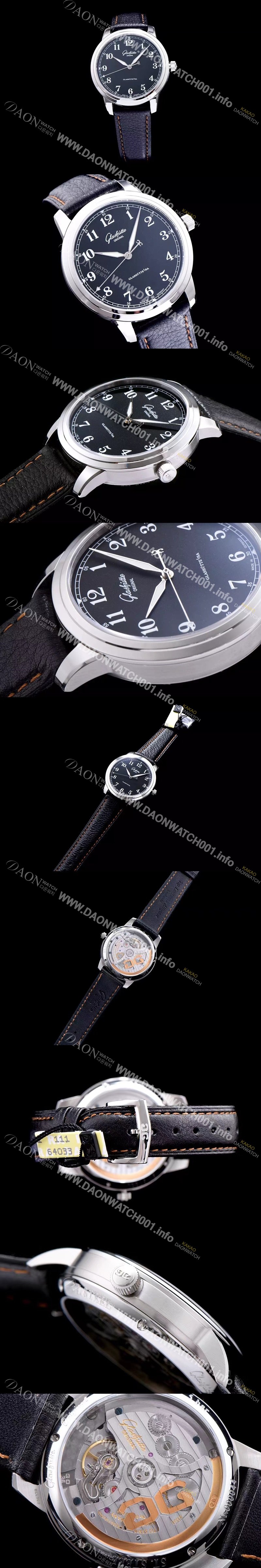 레플리카 [글라슈테 오리지날] 남성용 세나토 블랙 다이얼 오토매틱 무브먼트 GLA4245