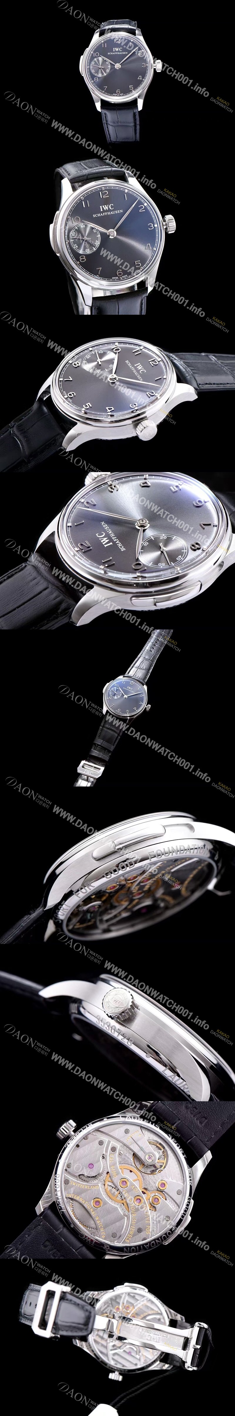 레플리카 [아이더블유씨] 남성용 포르투기즈 미닛 리피터 블랙 다이얼 오토매틱 무브먼트 IWC0231