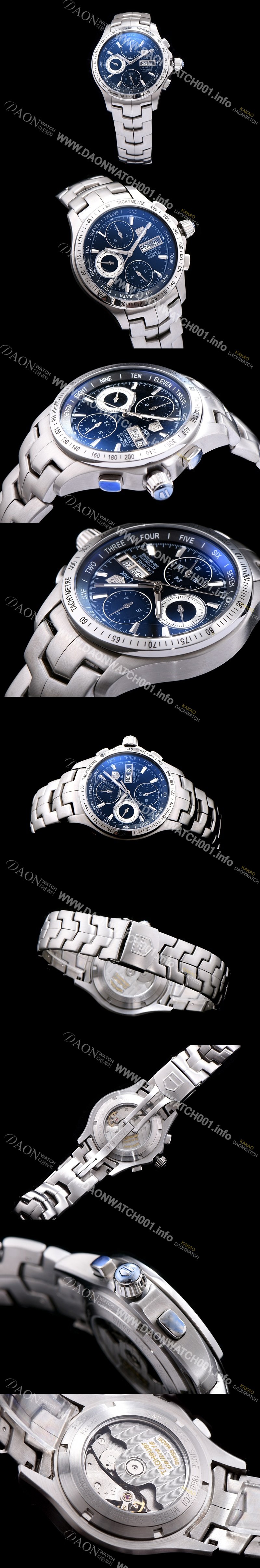 레플리카 [테그호이어] 남성용 링크 시리즈 칼리버 16 크로노그래프 블랙 다이얼 오토매틱 무브먼트 TAG0232