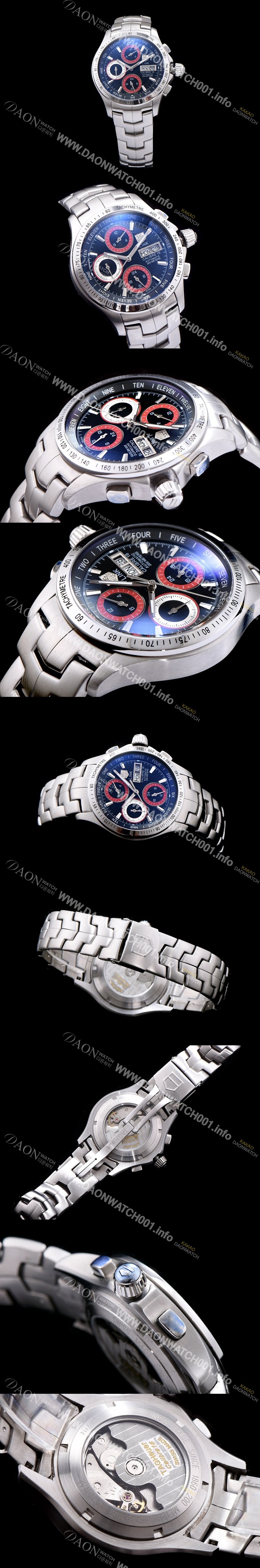 레플리카 [테그호이어] 남성용 링크 시리즈 칼리버 16 크로노그래프 블랙 다이얼 오토매틱 무브먼트 TAG0231