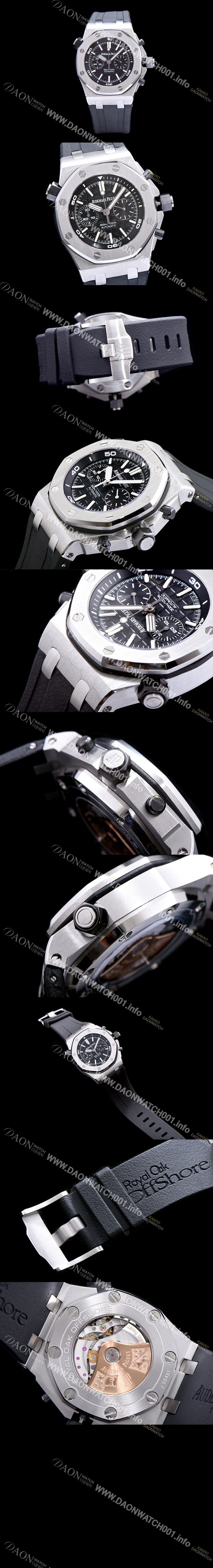 레플리카 [오데마피게] 남성용 로얄오크 오프쇼어 크로노그래프 블랙 다이얼 오토매틱 무브먼트 AUD0450