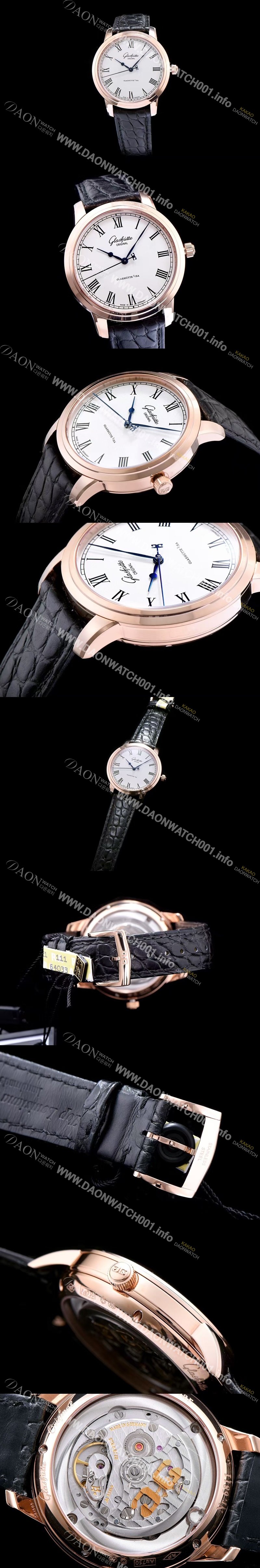 레플리카 [글라슈테 오리지날] 남성용 세나토 베이지 다이얼 오토매틱 무브먼트 GLA4220