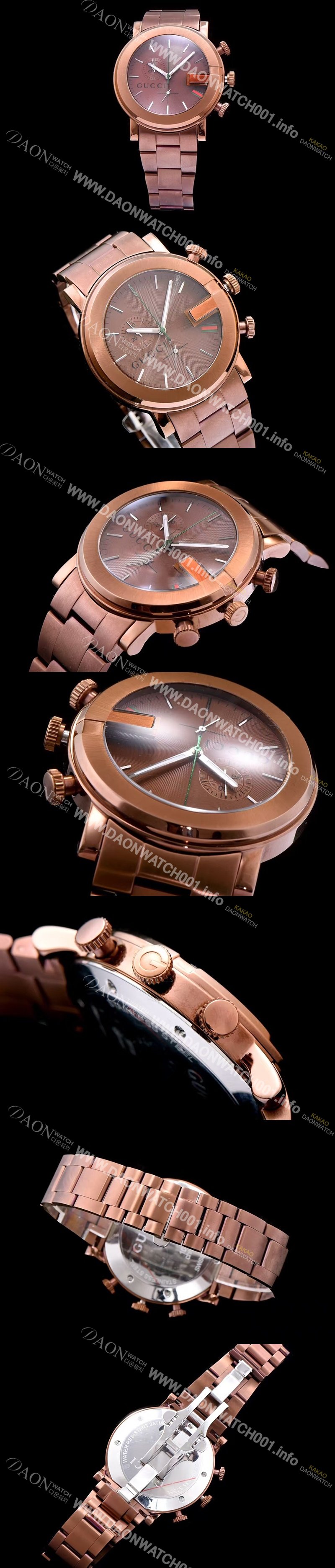 레플리카 [구찌] 남성용 G-타임리스 커플시계 블랙 다이얼 스위스 쿼츠 무브먼트 GUC4245