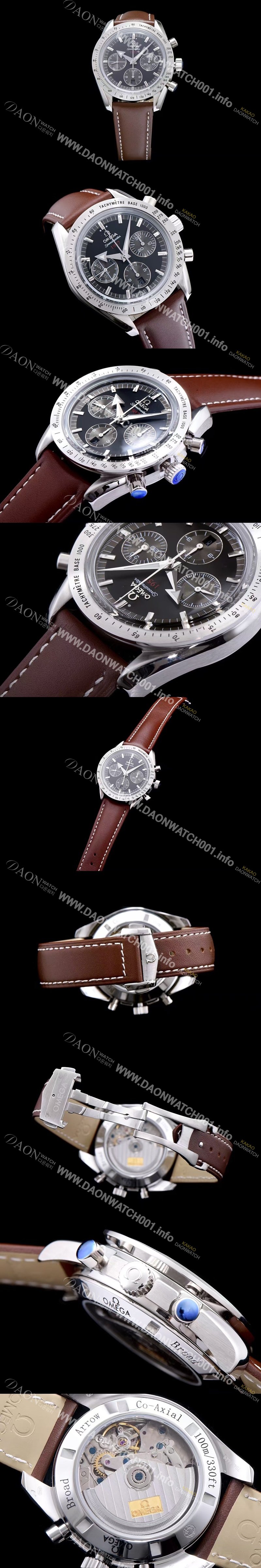 레플리카 [오메가] 남성용 스피드마스터 1957 블랙 다이얼 오토매틱 무브먼트 OMG0340