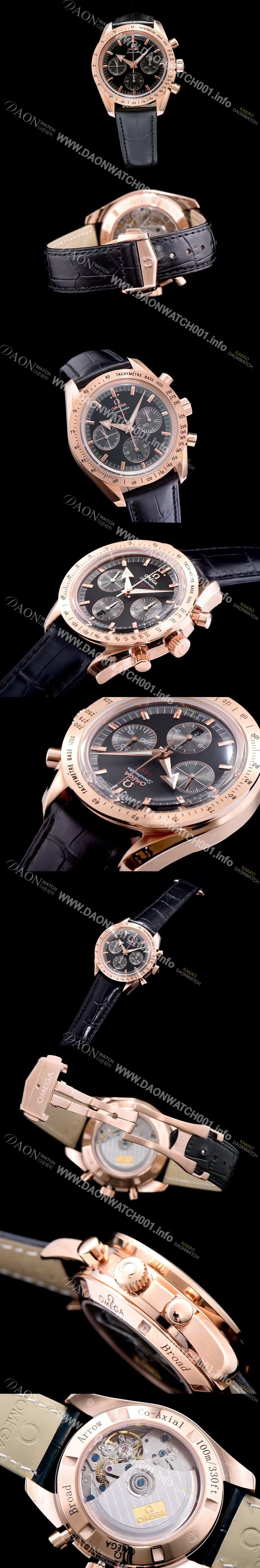 레플리카 [오메가] 남성용 스피드마스터 1957 블랙 다이얼 오토매틱 무브먼트 OMG0340