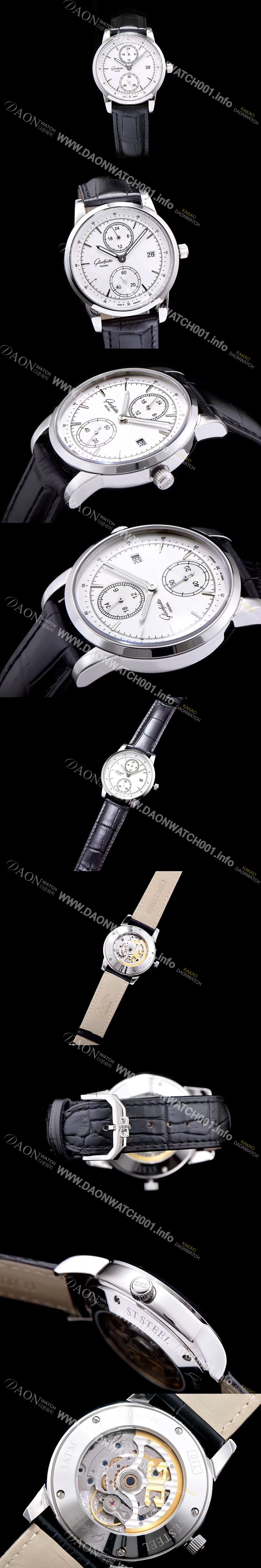 레플리카 [글라슈테 오리지날] 남성용 세나토 화이트 다이얼 오토매틱 무브먼트 GLA4220