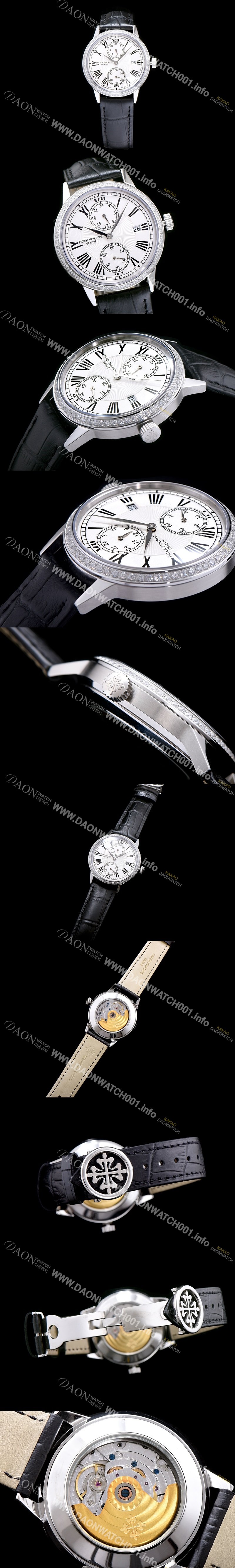 레플리카 [파텍필립] 남성용 그렌드 컴플리케이션 화이트 다이얼 오토매틱 무브먼트 PAT0215