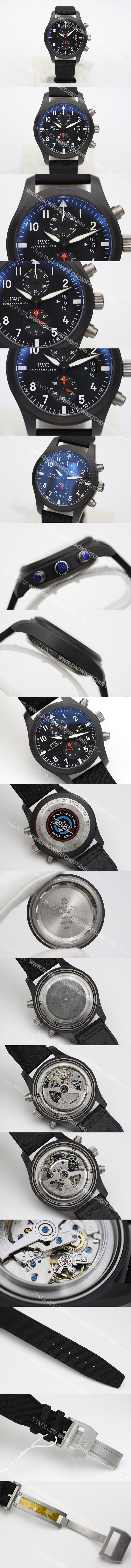 레플리카 [아이더블유씨] 남성용 에디션 탑건 IW388001 세라믹 블랙다이얼 IWC0200