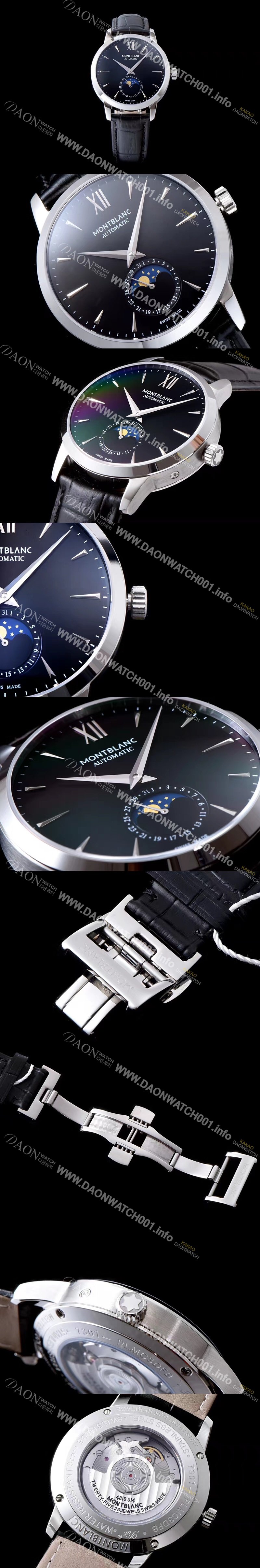 레플리카 [몽블랑] 남성용 헤리티지시리즈 블랙 다이얼 오토매틱 무브먼트 MON42010
