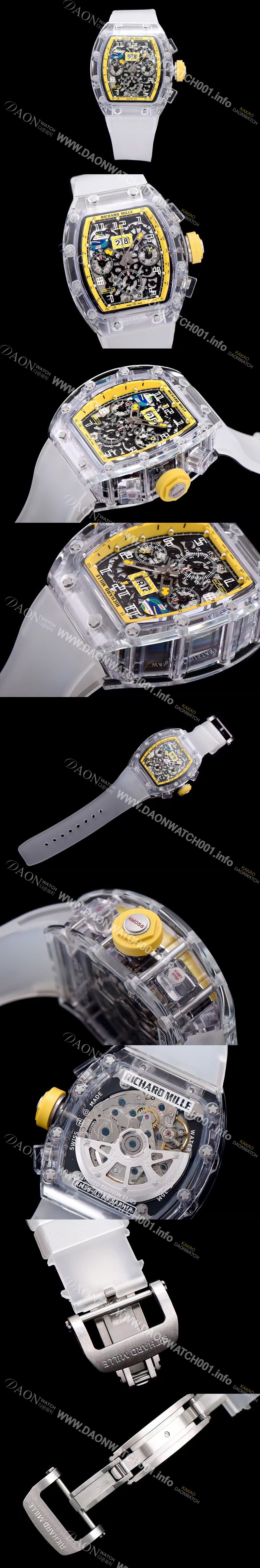 레플리카 [리차드밀레] 남성용 RM011 스켈레톤 다이얼 오토매틱 무브먼트 RIC4215