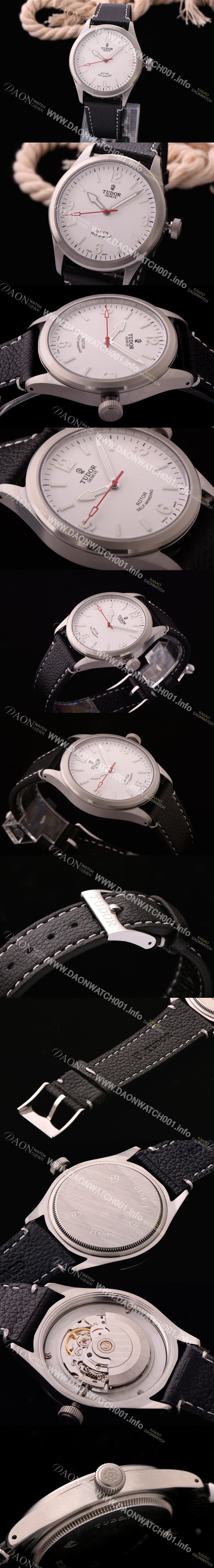 레플리카 [튜더] 남성용 헤리티지 화이트 다이얼 오토매틱 무브먼트 TUD4241