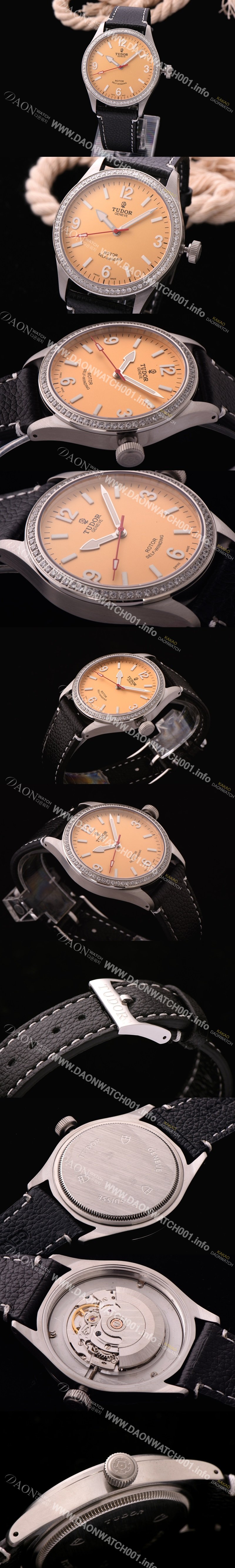 레플리카 [튜더] 남성용 헤리티지 옐로 다이얼 오토매틱 무브먼트 TUD4224