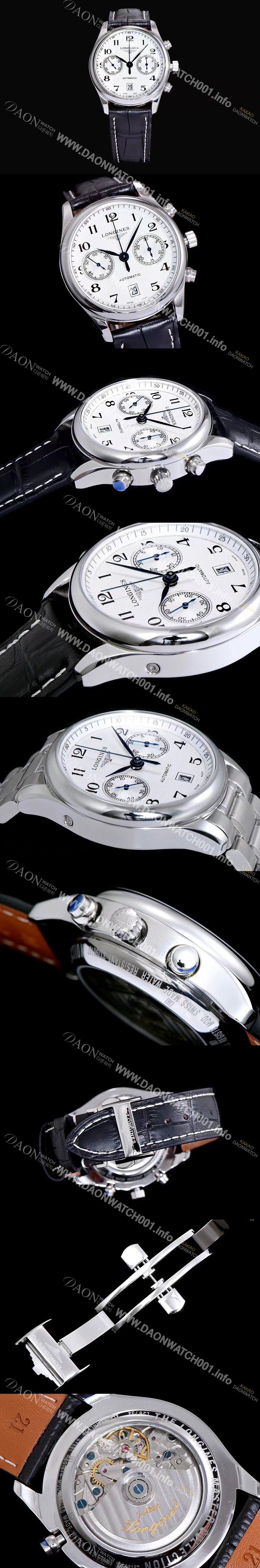 레플리카 [론진] 남성용 마스터 L2.669.4.78.6 컬렉션 화이트 다이얼 오토매틱 무브먼트 LON0410