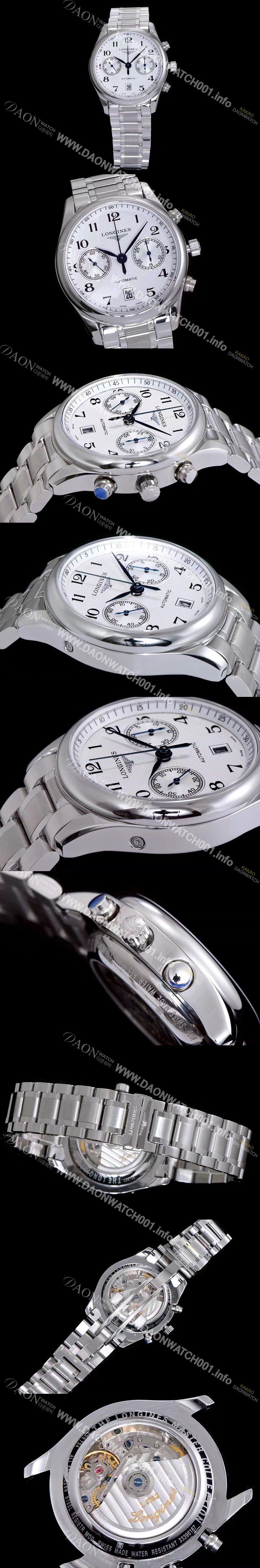 레플리카 [론진] 남성용 마스터 L2.669.4.78.6 컬렉션 화이트 다이얼 오토매틱 무브먼트 LON0414