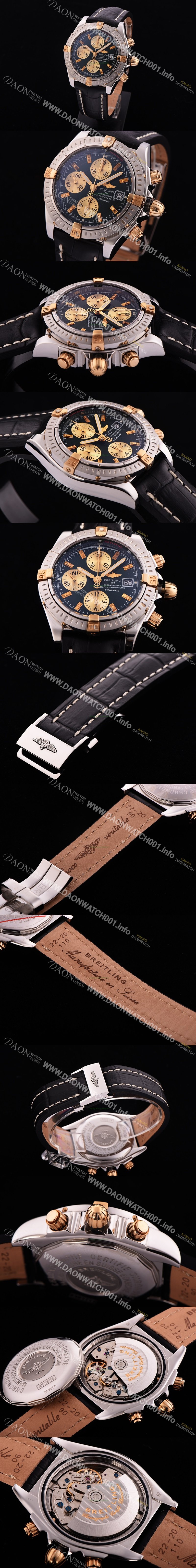 레플리카 [브라이틀링] 남성용 크로노매트 크로노그래프 그린 다이얼 오토매틱 무브먼트 BRE0201