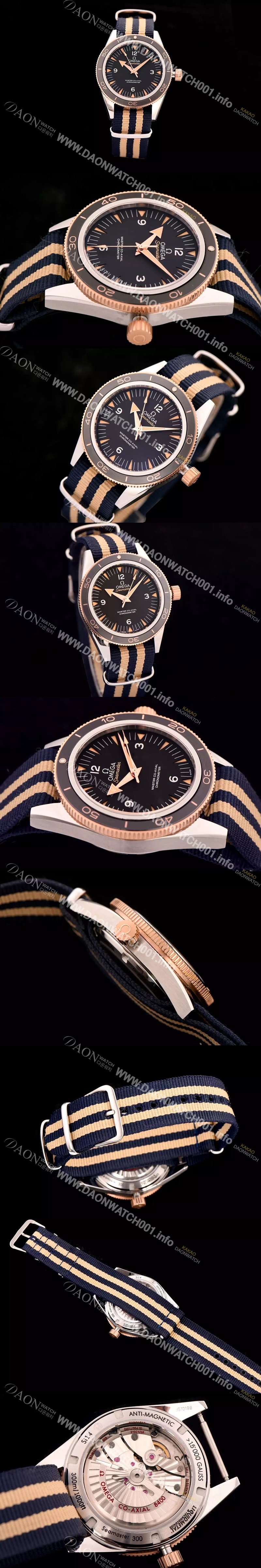 레플리카 [오메가] 남성용 시마스터 300 마스터 리퀴드 베스트 에디션 오토매틱 무브먼트 OMG00016